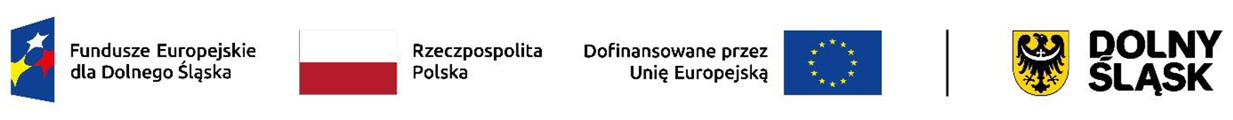Logotypy projekt&oacute;w unijnych, Flaga Polski, Logo Dolny Śląsk