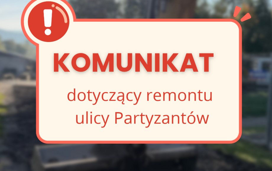 Zamknięcie odcinka ulicy Partyzantów w Jedlinie-Zdroju